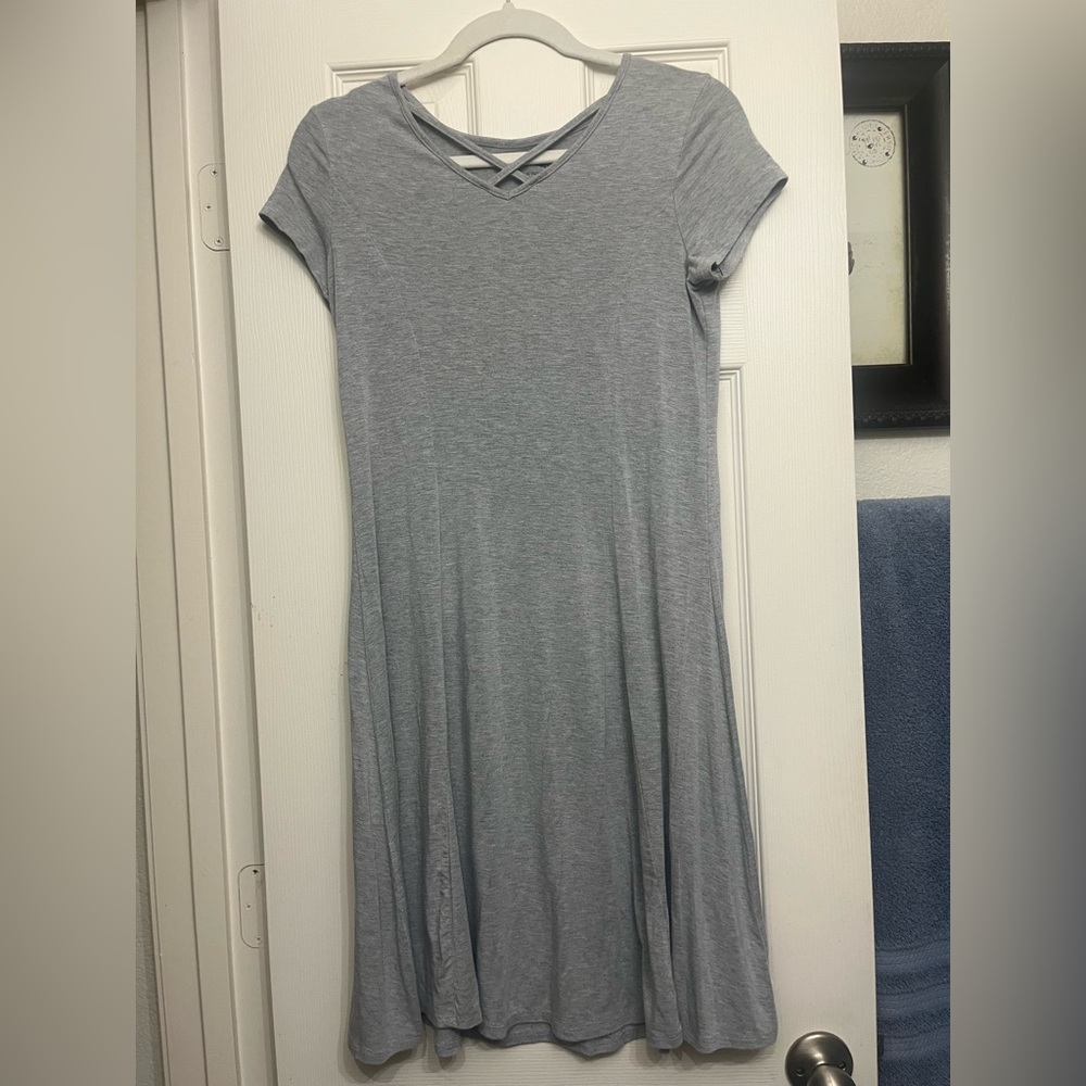 Art Class Gray Midi Dress for Kids